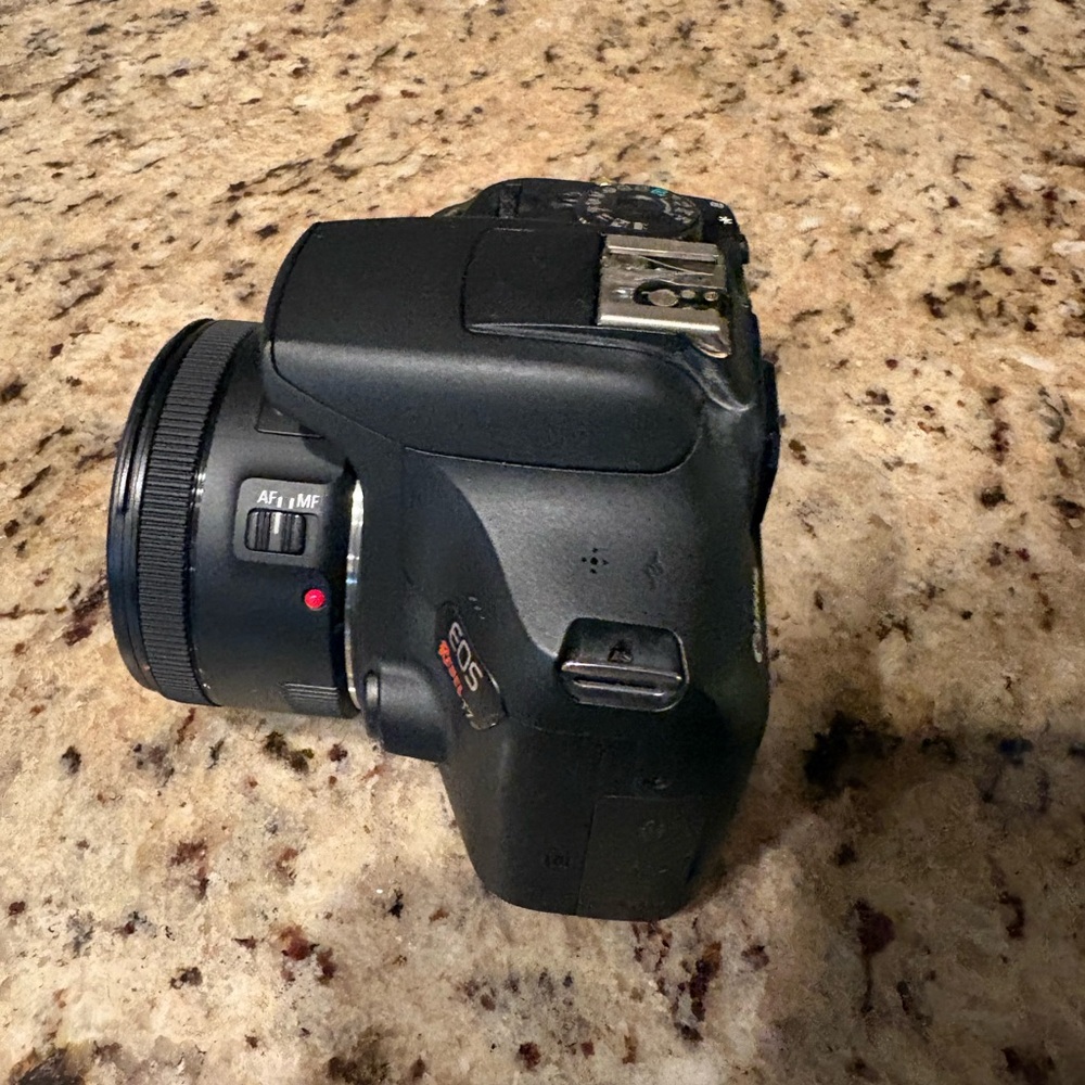 Canon EOS Rebel T7 DSLR Camera in Black